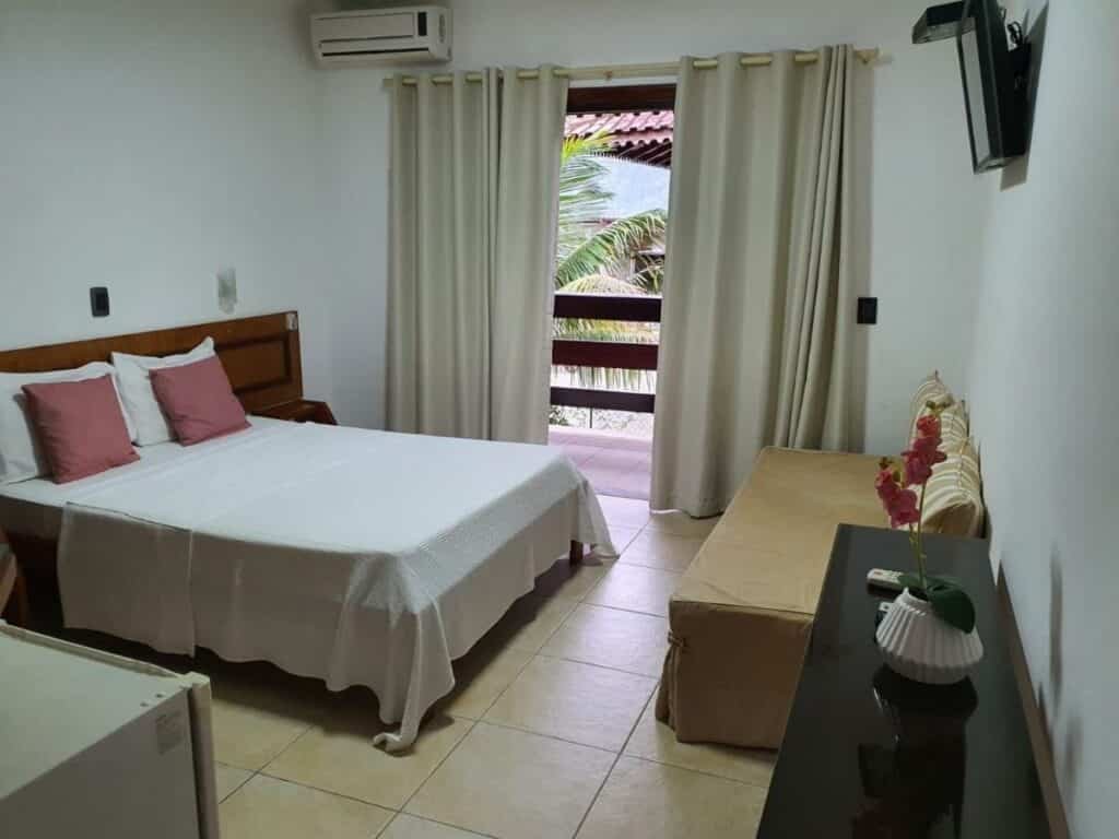 quarto da Pousada Morada das Ilhas em Boiçucanga