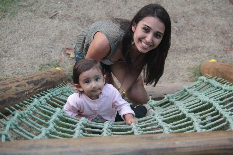 A Lagoa Rodrigo de Freitas também conta com um ótimo parquinho infantil - Foto: Dayana Souza