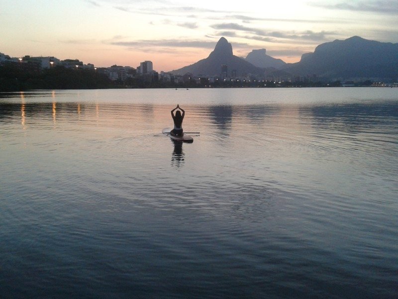 Fim de tarde na Lagoa Rodrigo de Freitas - Foto: Dayana Souza