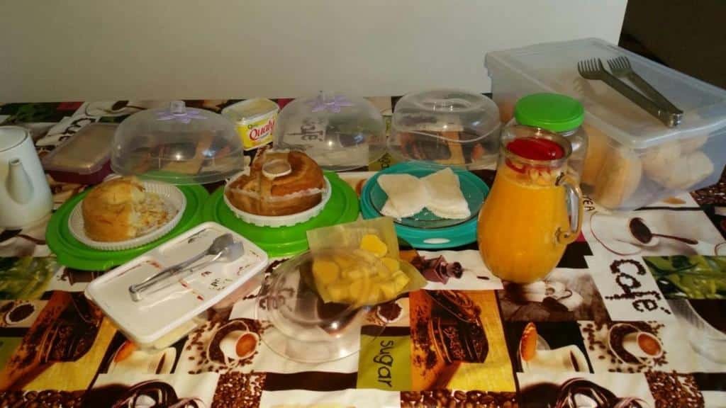 café da manhã da Pousada Pouso Feliz