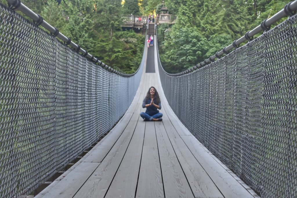 A Capilano Bridge em Vancouver - uma das minhas atrações preferidas