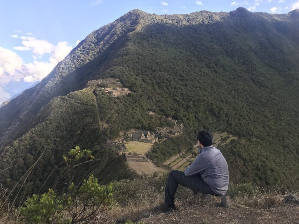 Vista do alto das ruinas de Choquiquerao