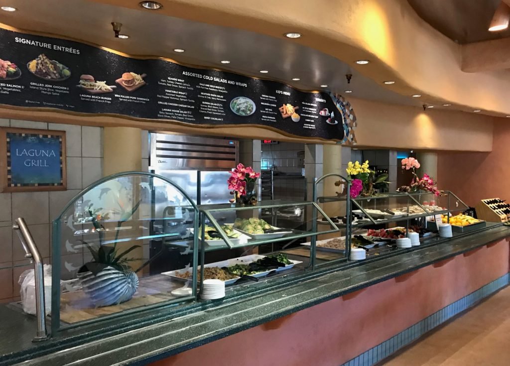 Buffet do restaurante Laguna Grill, do Discovery Cove Orlando