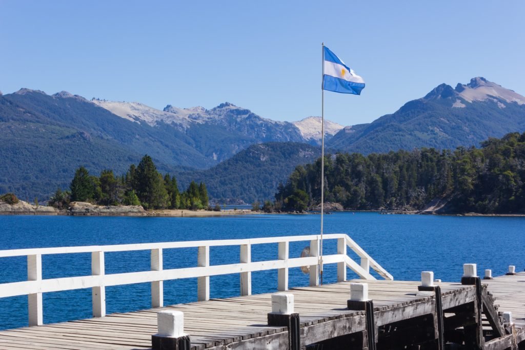 vista das montanhas de bariloche na argentina