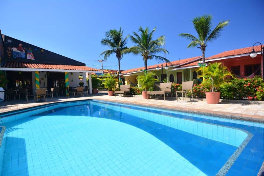 Piscina do Hotel Pousada do Buriti, em Barreirinhas