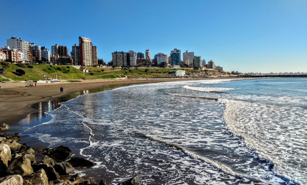 orla da praia de mar del plata