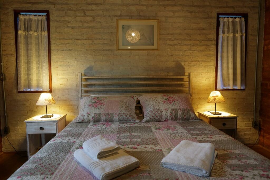 Quarto da Pousada Candeias, em Cunha