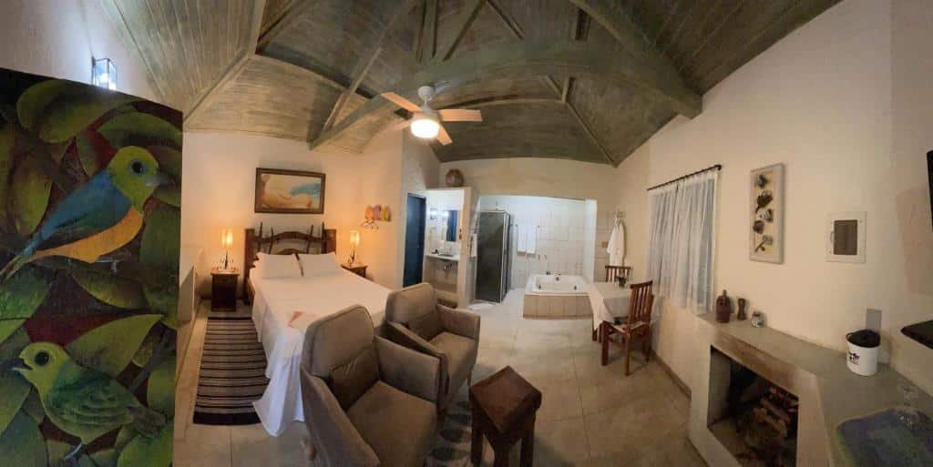Quarto da Pousada Cheiro da Terra, em Cunha