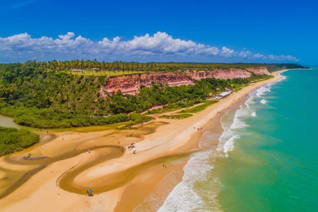 Imagem aérea das praias de Arraial d