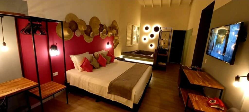 quarto da Pousada Toca da Praia em Maresias