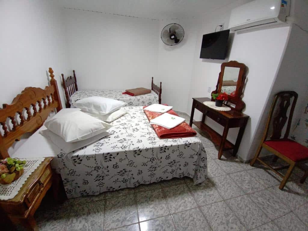 quarto da Pousada Alvorada Brotas