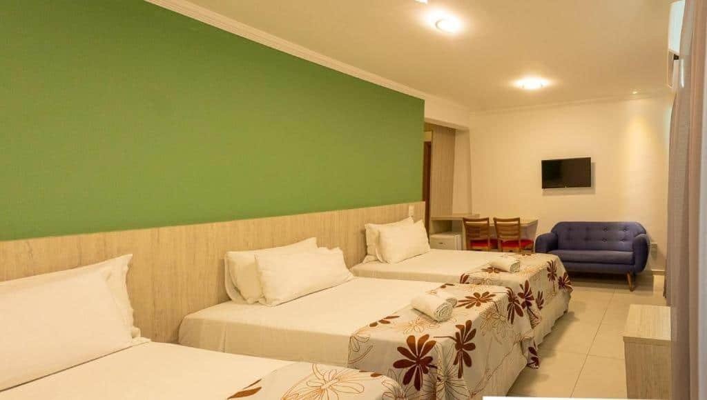 quarto de uma das pousadas em Cabo Frio, a Pousada SUN Victory.