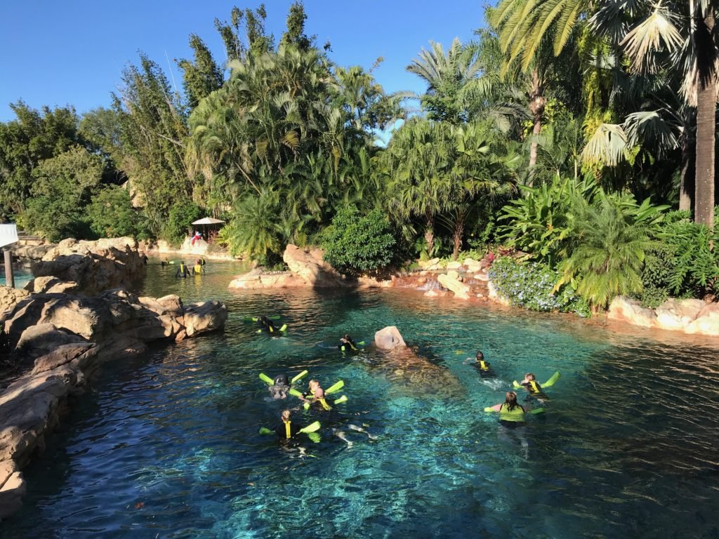 Wind-Away River, rio artificial de correnteza leve no Discovery Cove Orlando